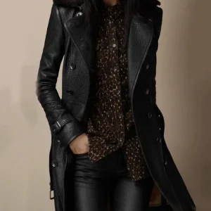 Abrigo Mujer Elegante y Sofisticado | Cuero