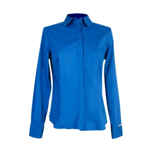 Blusa Básica Entallada Azulino