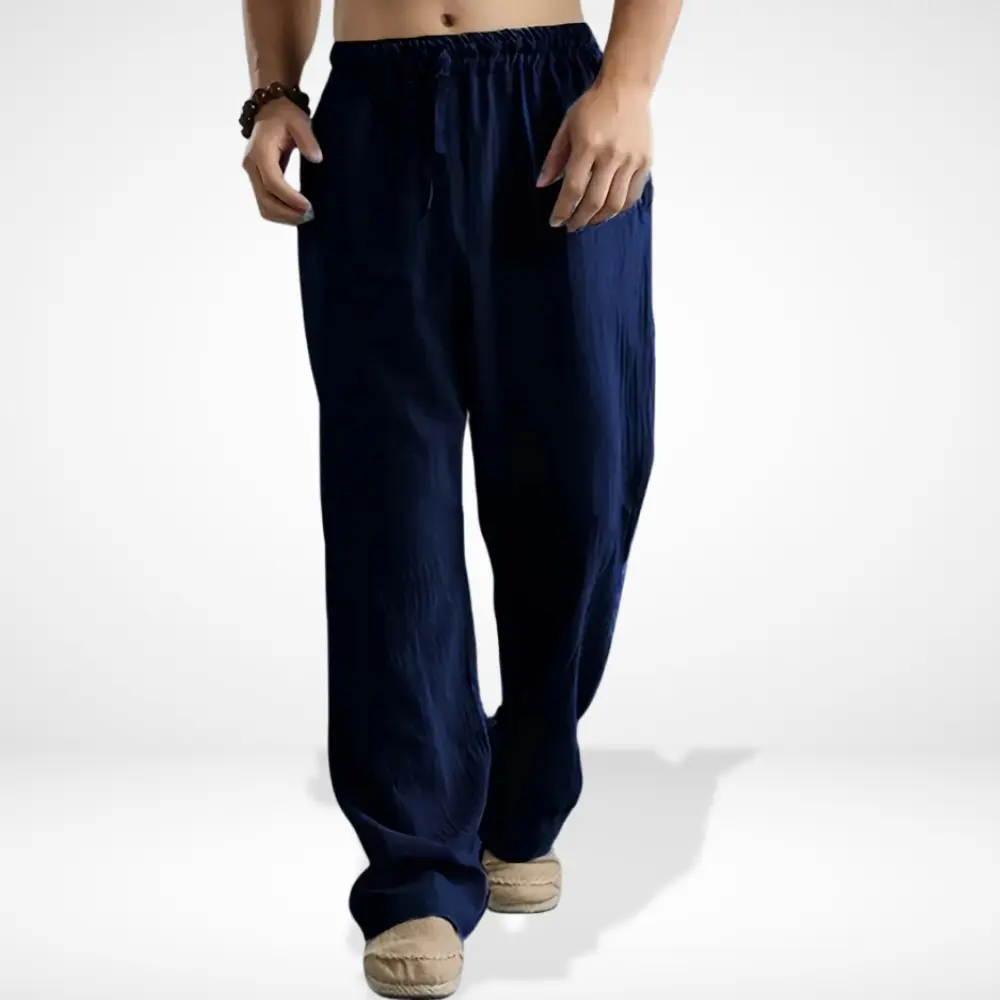 Pantalón lino corte ancho para Hombre - Felix - Imagen 2