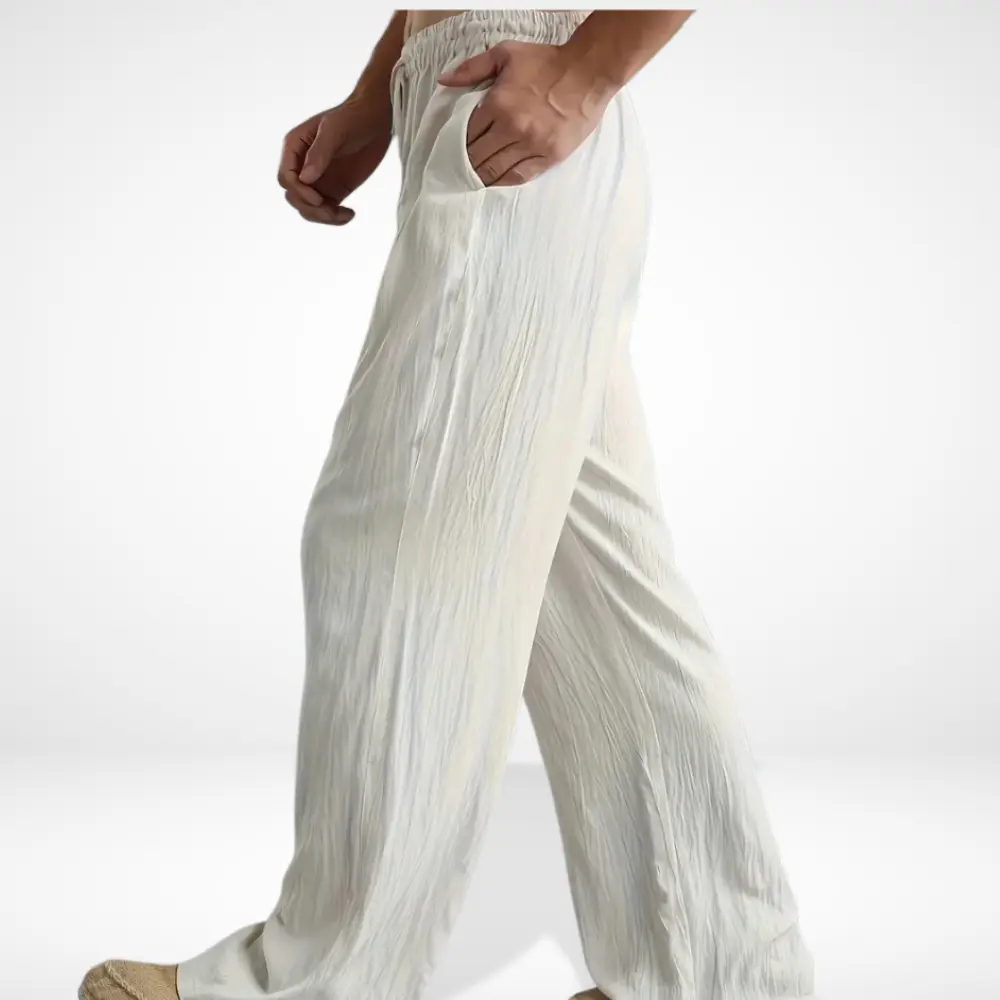 Pantalón lino corte ancho para Hombre - Felix - Imagen 3