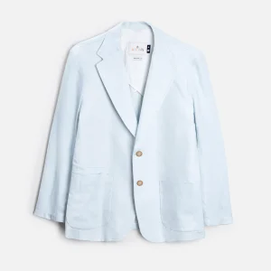 Saco Lino Azul Celeste