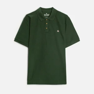 Playera Polo H Unicolor L-Ros Verde Osc.