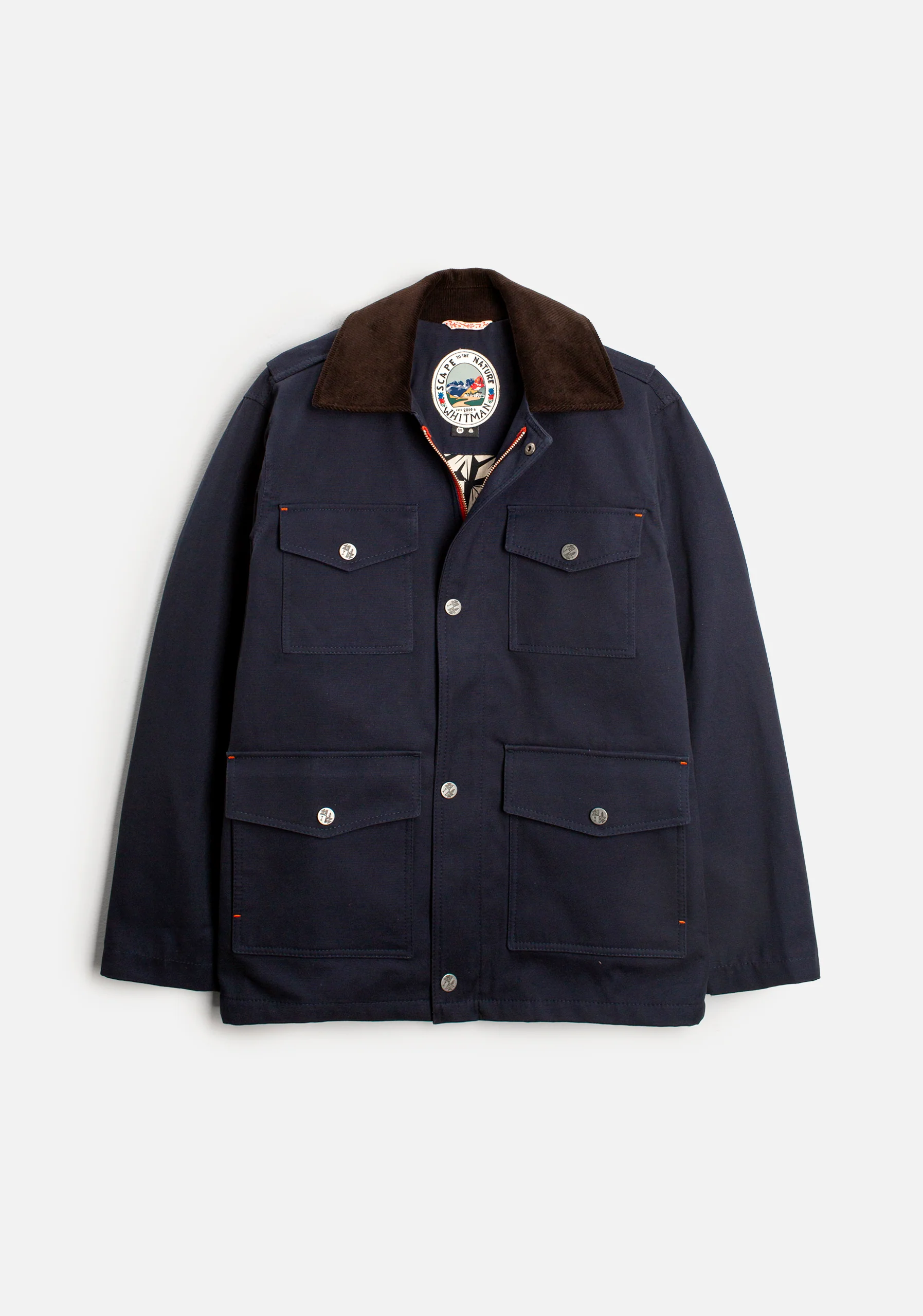 Chamarra H Leonard Unicolor Azul Oscuro