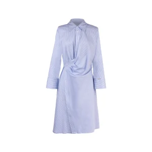 Vestido Camisero Envolvente Celeste