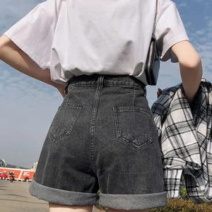 Elin | Exclusivos shorts denim de talle alto para mujer