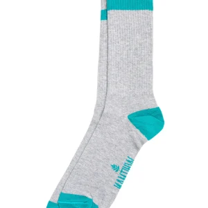 Calcetines Acanaladas Unic. Gris - Verde Mas