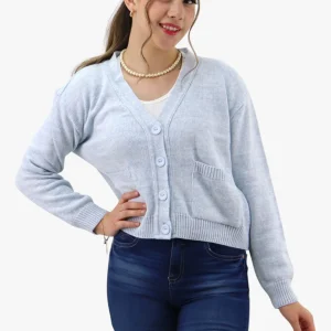 Suéter tejido con botones