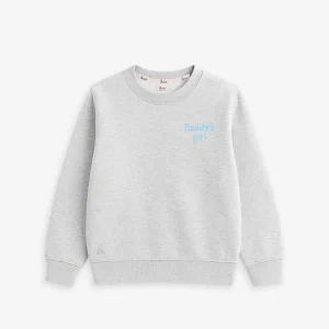 KIDS - SUDADERA GREY BORDADO "Daddy's girl" | TALLA 12-18 MESES