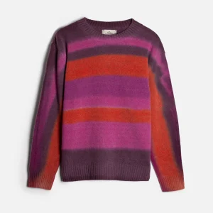 Sweater Knit Kane Crd Fucsia - Naranja