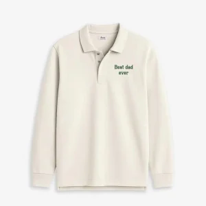 SUDADERA POLO UNISEX OFF WHITE | PERSONALIZADA