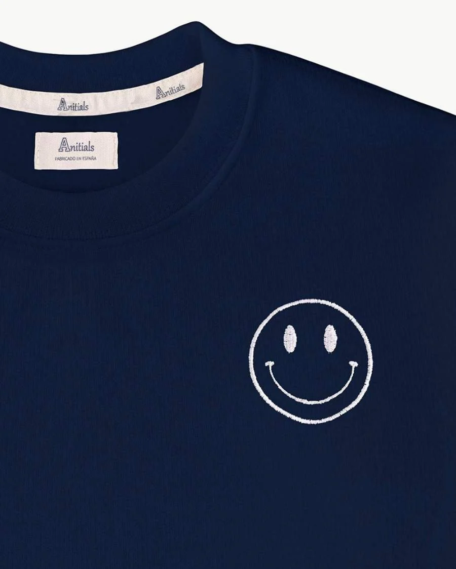 SUDADERA UNISEX NAVY BLUE | SMILE - Imagen 2
