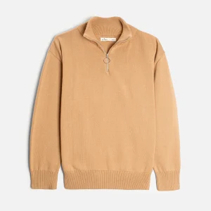 Sweater H Prescolt Half Zip Beige