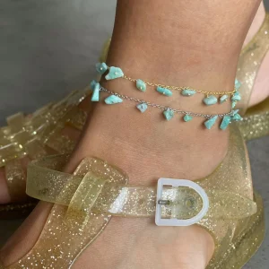 Tobillera Rocks Amazonita