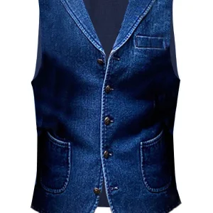 Kyle | Chaleco vaquero retro para hombre.