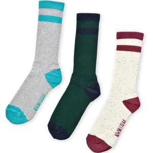 Calcetines Pack X 3 Acanaladas Unicolor Talon Fem