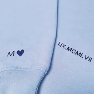 SUDADERA UNISEX LIGHT BLUE | DOBLE BORDADO