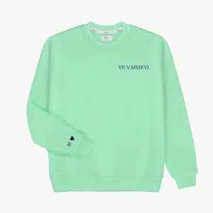 SUDADERA UNISEX MINT | DOBLE BORDADO